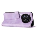 For Tecno Camon 30 Premier Dream Triangle Leather Phone Case with Lanyard(Purple)
