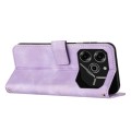 For Tecno Pova 6 Pro Dream Triangle Leather Phone Case with Lanyard(Purple)