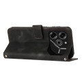 For Tecno Pova 6 Pro Dream Triangle Leather Phone Case with Lanyard(Black)
