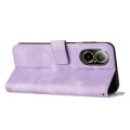 For Realme C67 4G Global Dream Triangle Leather Phone Case with Lanyard(Purple)