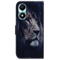 For Honor X5 Plus / Play 40C Coloured Drawing Flip Leather Phone Case(Lion)