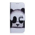 For Honor X6a Coloured Drawing Flip Leather Phone Case(Panda)