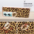 For OPPO A79 5G Global Electroplating Dual-side IMD Phone Case with Ring Holder(Leopard Print)