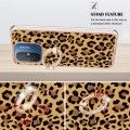 For Xiaomi Redmi 12C / 11A 4G Electroplating Dual-side IMD Phone Case with Ring Holder(Leopard Prin