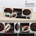 For Xiaomi 11 Lite Electroplating Dual-side IMD Phone Case with Ring Holder(Retro Radio)