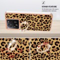 For Xiaomi 13T / 13T Pro Electroplating Dual-side IMD Phone Case with Ring Holder(Leopard Print)