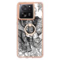 For Xiaomi 13T / 13T Pro Electroplating Dual-side IMD Phone Case with Ring Holder(Totem Elephant)