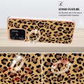 For Xiaomi Redmi 10C Electroplating Dual-side IMD Phone Case with Ring Holder(Leopard Print)