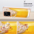 For Xiaomi Redmi 10C Electroplating Dual-side IMD Phone Case with Ring Holder(Draft Beer)