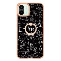 For Xiaomi Redmi A1 Electroplating Dual-side IMD Phone Case with Ring Holder(Equation)