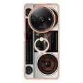 For Xiaomi Redmi A3 Electroplating Dual-side IMD Phone Case with Ring Holder(Retro Radio)