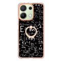 For Xiaomi Redmi Note 13 4G Global Electroplating Dual-side IMD Phone Case with Ring Holder(Equation