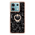 For Xiaomi Redmi Note 13 5G Global Electroplating Dual-side IMD Phone Case with Ring Holder(Equation