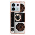 For Xiaomi Redmi Note 13 Pro 5G Global Electroplating Dual-side IMD Phone Case with Ring Holder(Retr