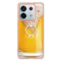 For Xiaomi Redmi Note 13 Pro 5G Global Electroplating Dual-side IMD Phone Case with Ring Holder(Draf