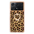 For Xiaomi Poco X6 Pro / Redmi K70E Electroplating Dual-side IMD Phone Case with Ring Holder(Leopard