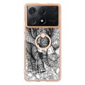 For Xiaomi Poco X6 Pro / Redmi K70E Electroplating Dual-side IMD Phone Case with Ring Holder(Totem E