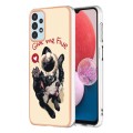 For Samsung Galaxy A23 5G / 4G Electroplating Dual-side IMD Phone Case with Ring Holder(Lucky Dog)