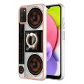 For Samsung Galaxy A03s US Version Electroplating Dual-side IMD Phone Case with Ring Holder(Retro Ra