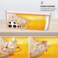 For Samsung Galaxy S24 Ultra 5G Electroplating Dual-side IMD Phone Case with Ring Holder(Draft Beer)