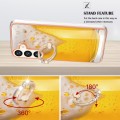 For Samsung Galaxy S24+ 5G Electroplating Dual-side IMD Phone Case with Ring Holder(Draft Beer)