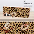 For Samsung Galaxy S24 5G Electroplating Dual-side IMD Phone Case with Ring Holder(Leopard Print)