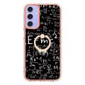 For Samsung Galaxy A15 5G Electroplating Dual-side IMD Phone Case with Ring Holder(Equation)