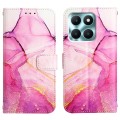 For Honor X6a PT003 Marble Pattern Flip Leather Phone Case(LS001)