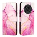 For Honor X30 5G / X9 4G / X9 5G PT003 Marble Pattern Flip Leather Phone Case(Pink Purple Gold)