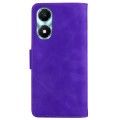 For Honor X5 Plus / Play 40C Skin Feel Pure Color Flip Leather Phone Case(Purple)