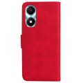 For Honor X5 Plus / Play 40C Skin Feel Pure Color Flip Leather Phone Case(Red)