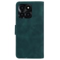 For Honor X6a Skin Feel Pure Color Flip Leather Phone Case(Green)