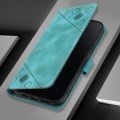 For Honor 50 SE Skin-feel Embossed Leather Phone Case(Green)