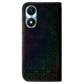 For Honor X5 Plus / Play 40C Colorful Magnetic Buckle Leather Phone Case(Black)