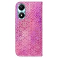 For Honor X5 Plus / Play 40C Colorful Magnetic Buckle Leather Phone Case(Pink)