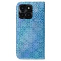 For Honor X6a Colorful Magnetic Buckle Leather Phone Case(Blue)