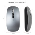 HXSJ M103 1600DPI UV Dual Mode 2.4GHz + Bluetooth 5.1 Wireless Rechargeable Mouse(Black)