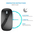 HXSJ M103 1600DPI UV 2.4GHz Wireless Rechargeable Mouse(Black)