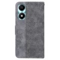 For Honor X5 Plus / Play 40C Geometric Embossed Leather Phone Case(Grey)