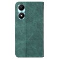 For Honor X5 Plus / Play 40C Geometric Embossed Leather Phone Case(Green)