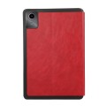 For Lenovo Tab M11 / Xiaoxin Pad 11 2024 PU Flip Tablet Protective Leather Tablet Case(Red)