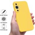 For Huawei nova 12s Solid Color Liquid Silicone Dropproof Full Coverage Protective Case(Yellow)