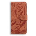 For Honor X5 Plus / Play 40C Tiger Embossing Pattern Flip Leather Phone Case(Brown)