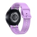 For Samsung Galaxy Watch 6 Solid Color Quick Release Silicone Watch Band(Purple)