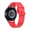 For Samsung Galaxy Watch 6 Solid Color Quick Release Silicone Watch Band(Red)