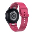 For Samsung Galaxy Watch 6 Solid Color Quick Release Silicone Watch Band(Wine Red)