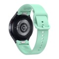 For Samsung Galaxy Watch 6 Solid Color Quick Release Silicone Watch Band(Light Green)