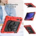 For Samsung Galaxy Tab S9 / S8 / S7 Silicone + PC Tablet Case(Red+Black)