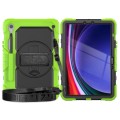 For Samsung Galaxy Tab S9 / S8 / S7 Silicone + PC Tablet Case(Yellow Green+Black)