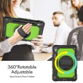 For Samsung Galaxy Tab S9 / S8 / S7 Silicone + PC Tablet Case(Black+Yellow Green)